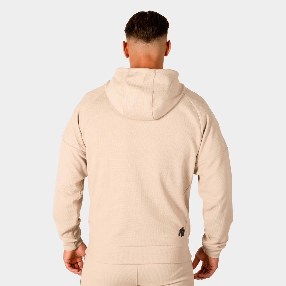 Harvey-hooded-track-jacket-beige-4
