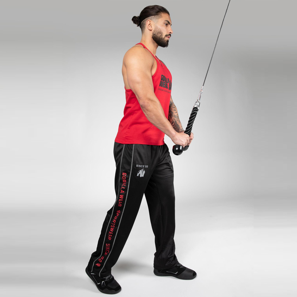 Штаны Func на модели черно-красные