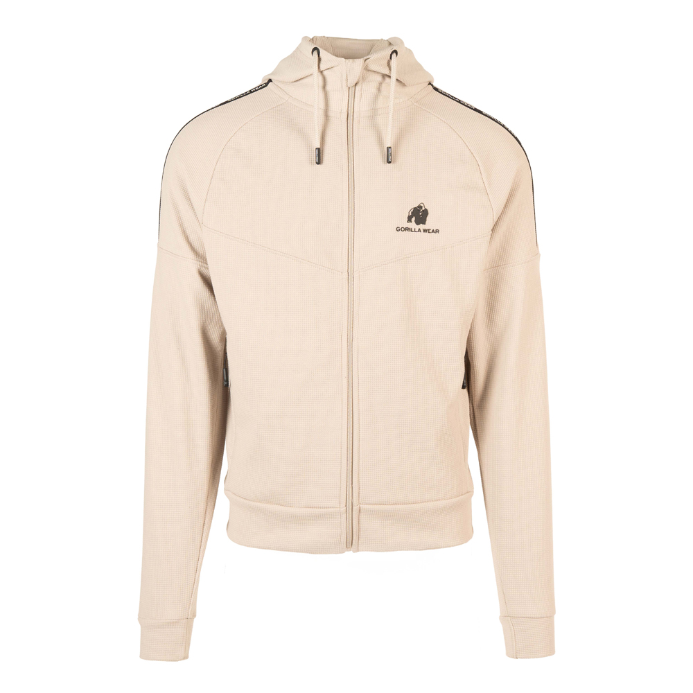 Harvey-hooded-track-jacket-beige-1