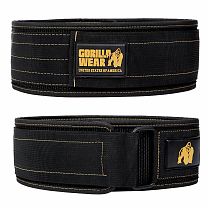 Пояс "4 inch Nylon Lifting" Gorilla wear Черный/золотой