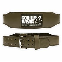 Пояс "Leather Belt 4 Inch" Gorilla wear Хаки