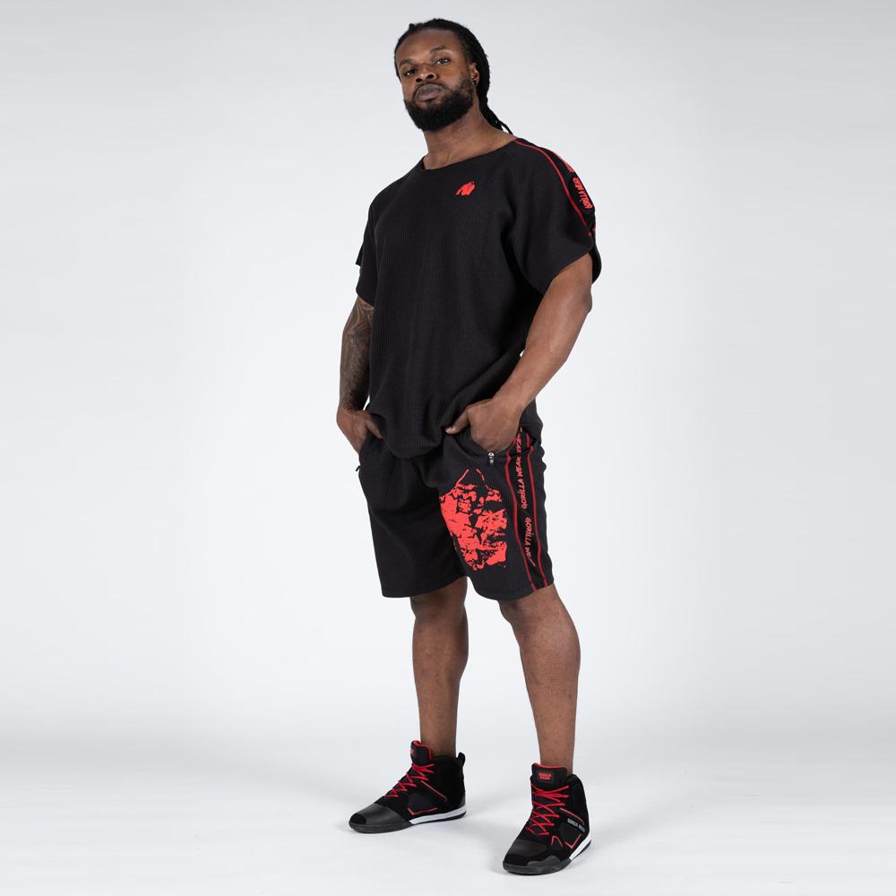 90999905-buffalo-old-school-workout-shorts-black-red-13